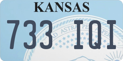 KS license plate 733IQI