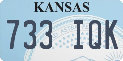 KS license plate 733IQK