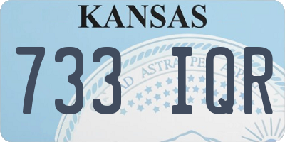 KS license plate 733IQR