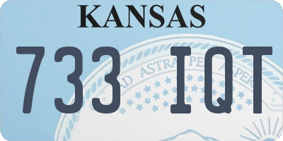 KS license plate 733IQT