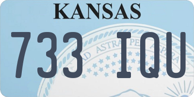 KS license plate 733IQU