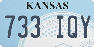 KS license plate 733IQY