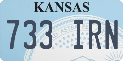 KS license plate 733IRN