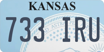 KS license plate 733IRU