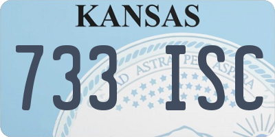 KS license plate 733ISC