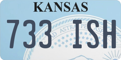 KS license plate 733ISH