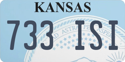 KS license plate 733ISI
