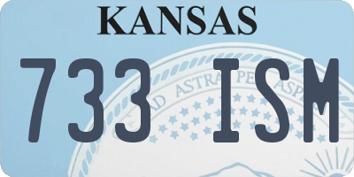 KS license plate 733ISM
