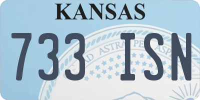 KS license plate 733ISN