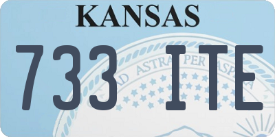 KS license plate 733ITE