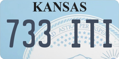 KS license plate 733ITI