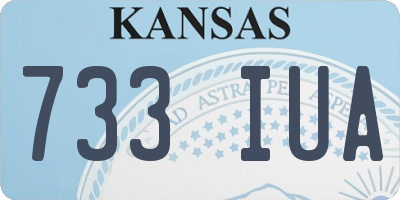 KS license plate 733IUA