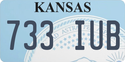 KS license plate 733IUB