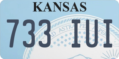KS license plate 733IUI