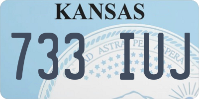 KS license plate 733IUJ