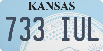 KS license plate 733IUL