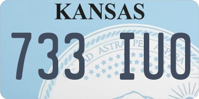 KS license plate 733IUO