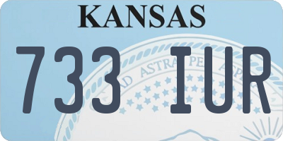 KS license plate 733IUR