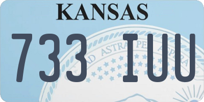KS license plate 733IUU