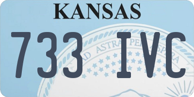KS license plate 733IVC