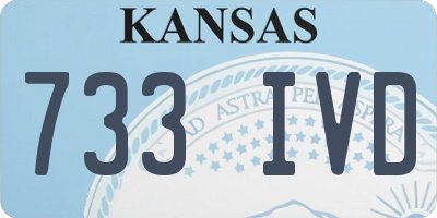 KS license plate 733IVD