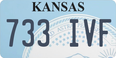 KS license plate 733IVF