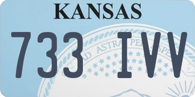 KS license plate 733IVV