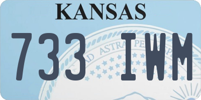 KS license plate 733IWM