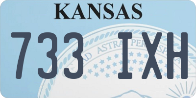 KS license plate 733IXH