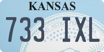 KS license plate 733IXL