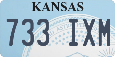 KS license plate 733IXM