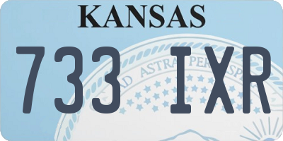 KS license plate 733IXR