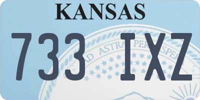 KS license plate 733IXZ