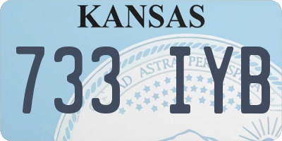 KS license plate 733IYB