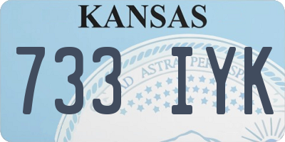 KS license plate 733IYK