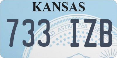KS license plate 733IZB