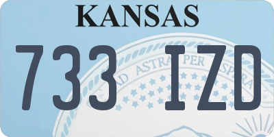 KS license plate 733IZD