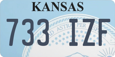 KS license plate 733IZF