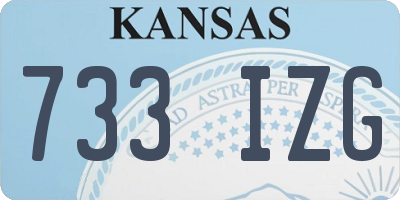 KS license plate 733IZG