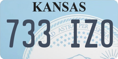 KS license plate 733IZO