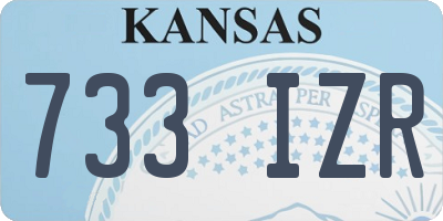 KS license plate 733IZR