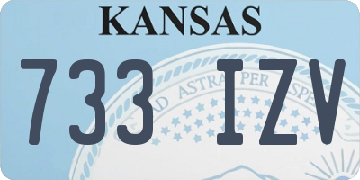 KS license plate 733IZV