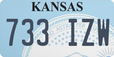 KS license plate 733IZW