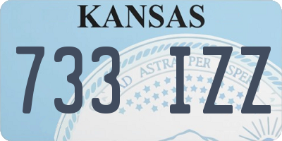 KS license plate 733IZZ