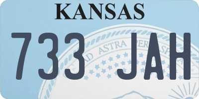 KS license plate 733JAH