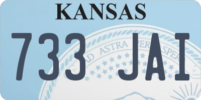 KS license plate 733JAI
