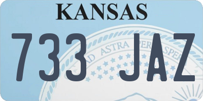 KS license plate 733JAZ