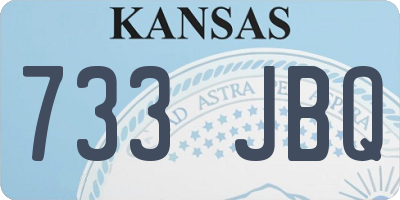 KS license plate 733JBQ