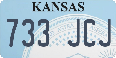 KS license plate 733JCJ