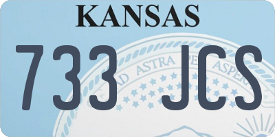 KS license plate 733JCS